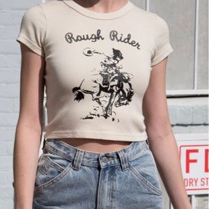Brandy Melville Top- Rough Rider (beige)